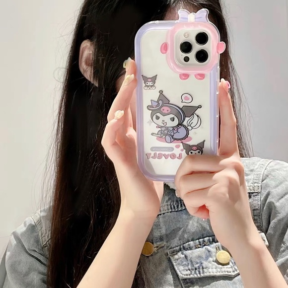 2 Items for $16, Carton Kuromi Style iPhone Case and Coin Purse/Keychain - Picture 1 of 6